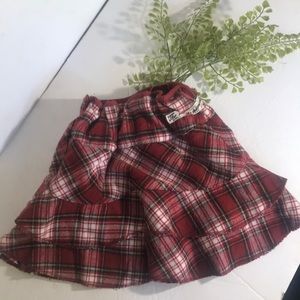 “THE RITZY BRIT” Girls Plaid Skirt .